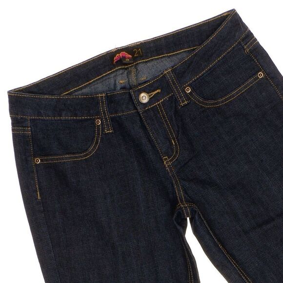 Forever 21 Slim Leg Jeans Size 28 Womens Blue Denim Stretch Measures 30 x 31.5 - Picture 5 of 10